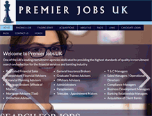 Tablet Screenshot of premierjobsuk.com